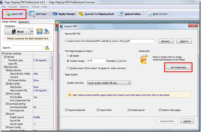 can i import my pdf file into flip pdf pro can i import my pdf file into flip pdf pro