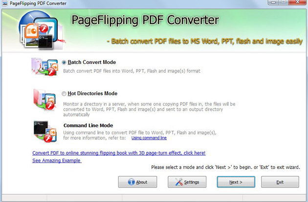 Free PageFlipping PDF Converter software