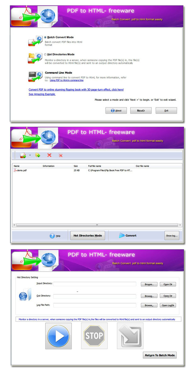 Page Flipping Free PDF to Html screenshot