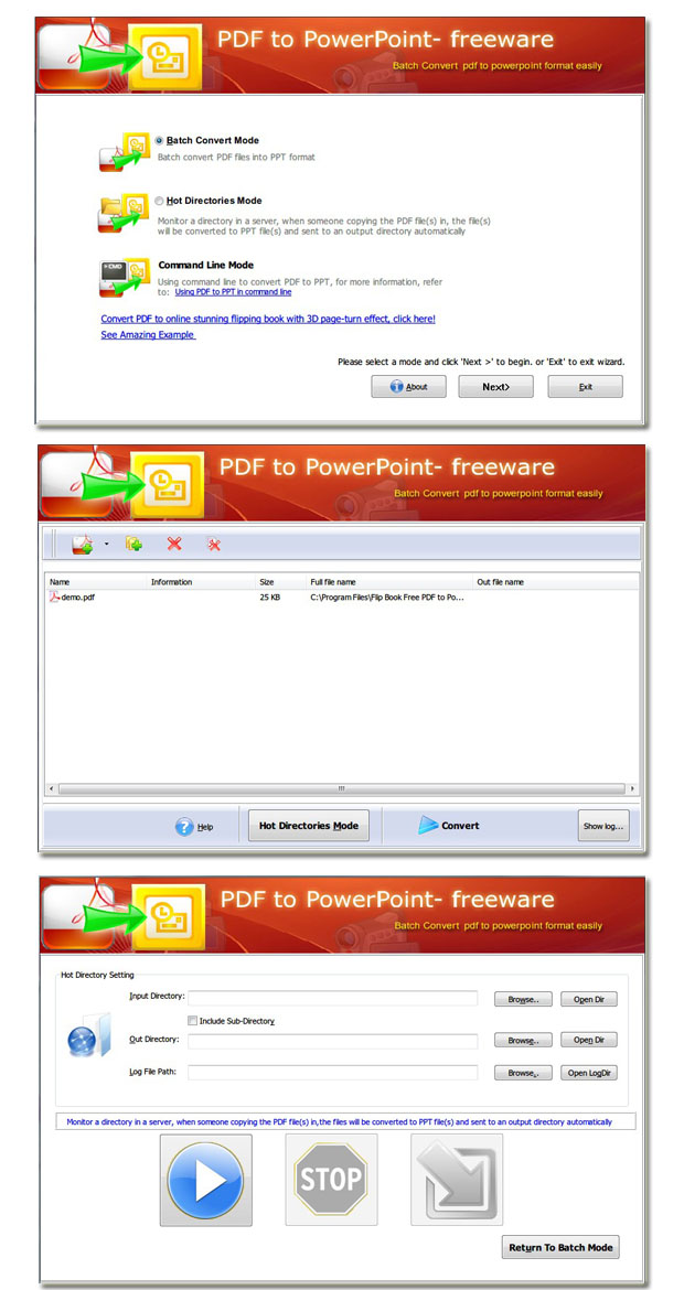 Page Flipping Free PDF to PowerPoint screenshot