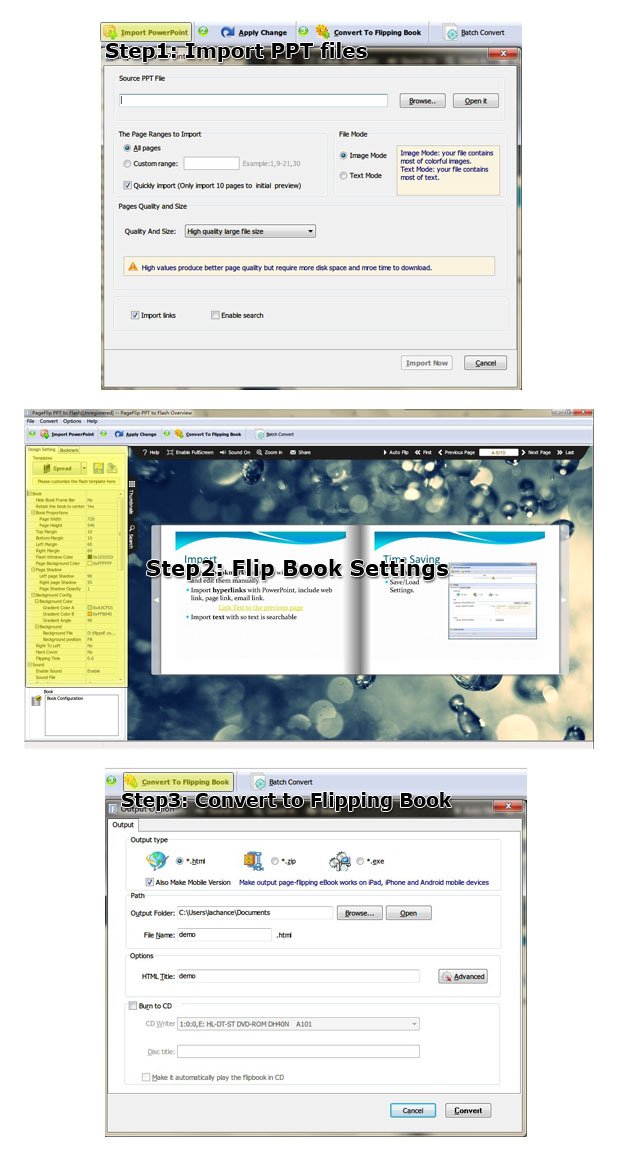 steps_page_flipping_ppt