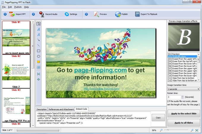 PageFlipping PPT to Flash screenshot