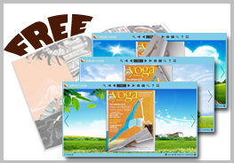 page flipping cover - natural fresh