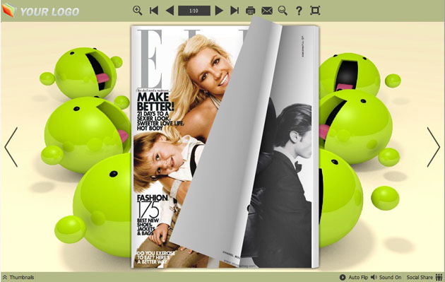 page flipping book themes screenshot3