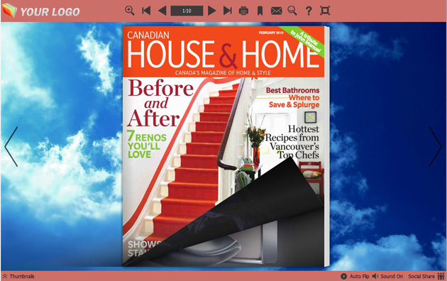 page flipping book themes screenshot3