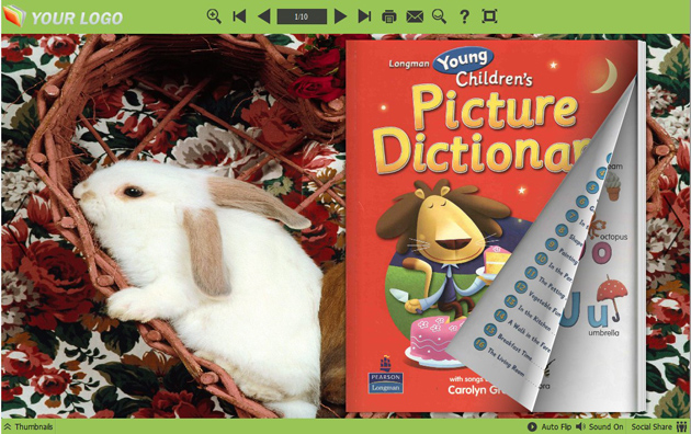 Page Flipping Themes in Cute Rabbit style 1.0 full