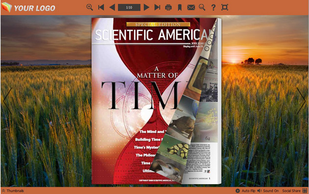 page flipping book themes screenshot3