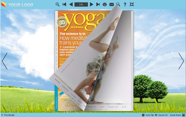 page flipping book themes screenshot2