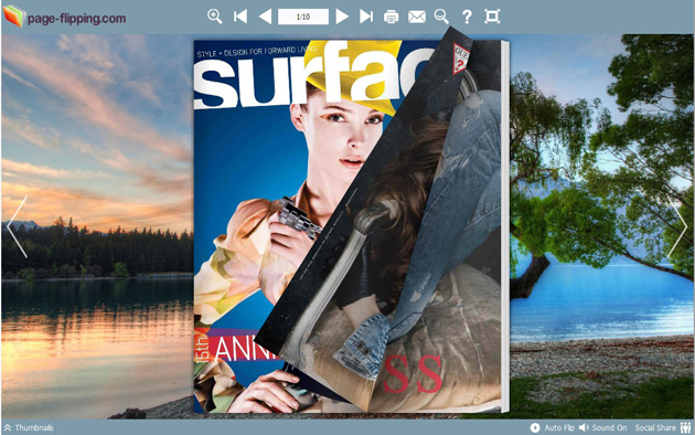 page flipping book themes screenshot