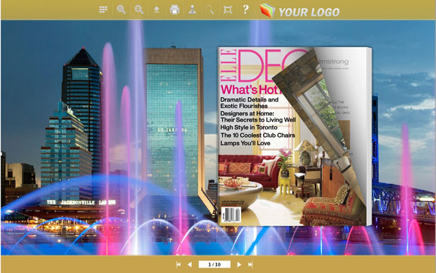 page flipping book themes screenshot1