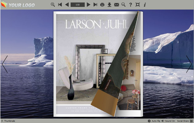 page flipping book themes screenshot2