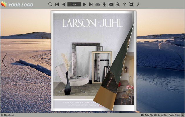page flipping book themes screenshot3