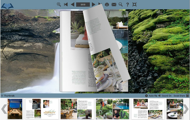 page flipping book themes screenshot3