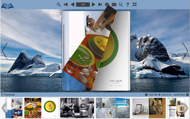 page flipping book themes screenshot1